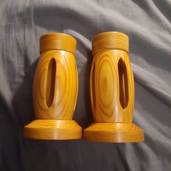 Handmade Wooden Candleholders - Picture 1 of 5